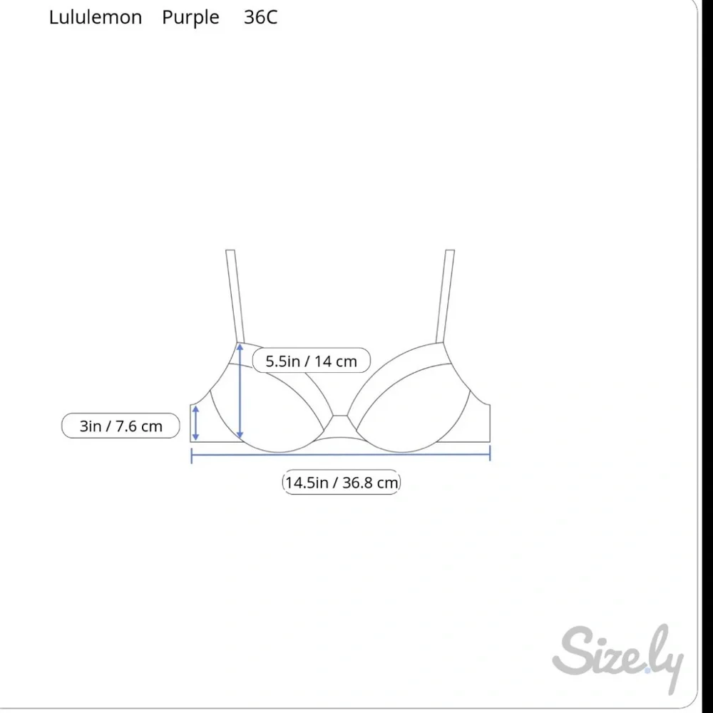 Lululemon Energy Sports Bra 36C‎ Purple Abstract Print Medium Support Athlesiure